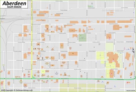 Aberdeen Map | South Dakota, U.S. | Maps of Aberdeen