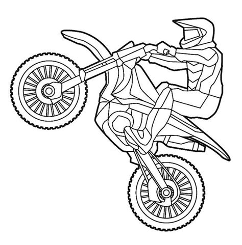 12 Free Dirt Bike Coloring Pages for Kids and Adults