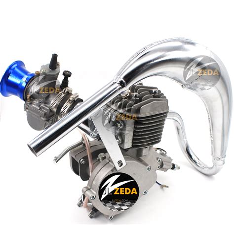 Zeda Moped Bicycle Engine Kit Yd100/80cc Zeda88 Muffler High Performance Kit Gasolina Motorizado ...