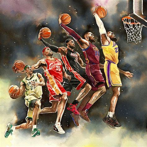 Lebron James Dunk Best Digital Art by David Sorensen - Fine Art America