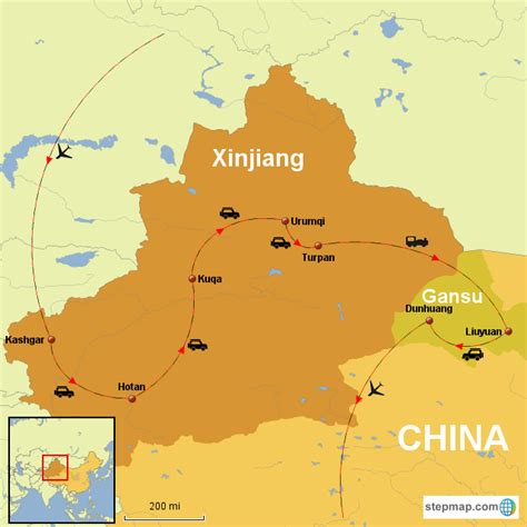 StepMap - 11 DAYS CLASSIC XINJIANG - Silk Road in Depth in Hemu and Kanas Lake Extension ...