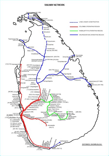 Sri Lanka Railway Route Map | Sri Lanka Railway Information Portal