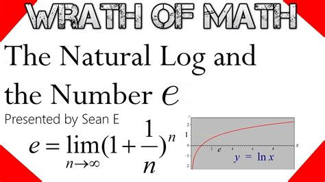 The Natural Logarithm and the Number e (An Introduction) - YouTube