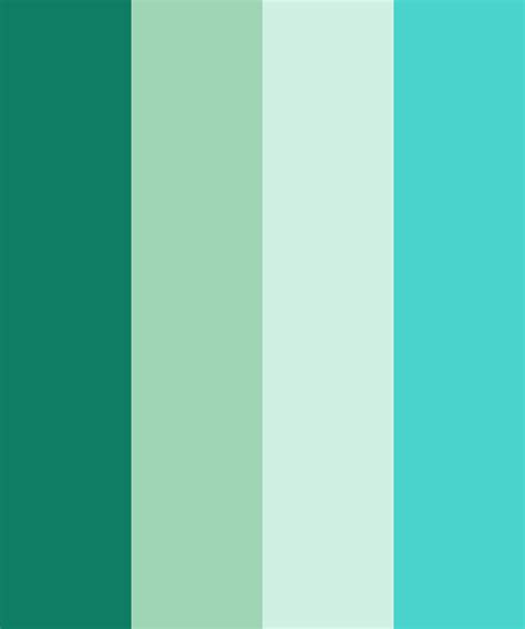 Turquoise Green Color Palette | Teal color palette, Aqua color palette ...