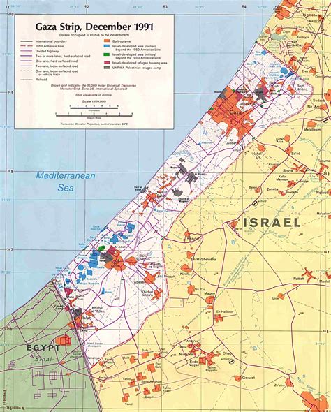 West Bank and Gaza Maps - Perry-Castañeda Map Collection - UT Library ...