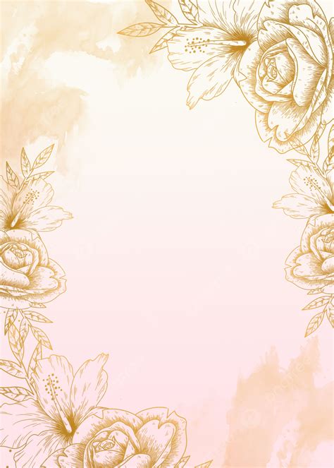 234 Gold Floral Background Picture - MyWeb