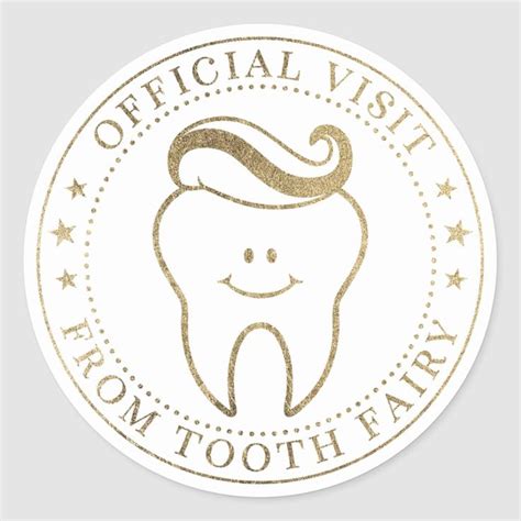 Tooth Fairy Sticker | Zazzle | Fairy stickers, Tooth fairy, Tooth fairy kit