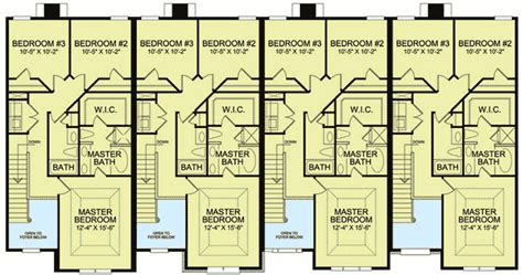 Traditional Fourplex Multi-family House Plan - 83132DC | Architectural ...