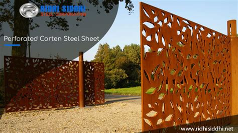 Perforated corten steel sheet, cor-ten perforated panels supplier