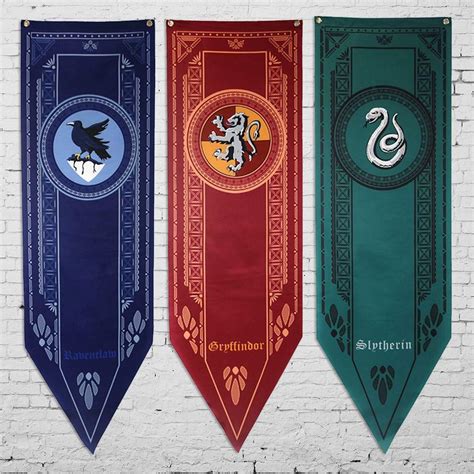 A-5 SuieZ Harry Potter Banner Ultra Premium Complete Hogwarts House Wall Banner Indoor Outdoor ...