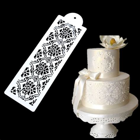 Lace Cake Stencil Fondant Cake Border Decoration Stencils Party Wedding Cake DIY Decor Tools-in ...