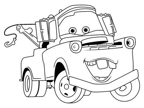 Mater From Cars Coloring Pages Coloring Pages