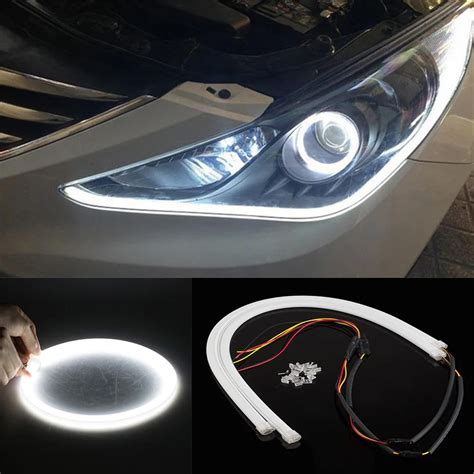 Encell 1pcs LED Strips 12V COB Light Car Styling LEDs for Car Universal LED Lights 30/60/85CM ...