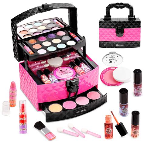 Buy Vextronic Kids Makeup Kit for Girl, Washable Makeup for Kids, Non-Toxic Pretend Play Makeup ...