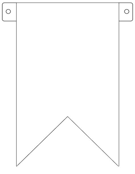 Large Pennant Banner Template - ClipArt Best