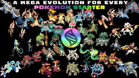 Pokemon Mega Evolution All Starters