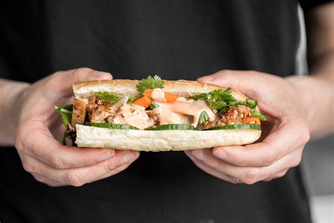 Lemongrass Chicken Banh Mi Sandwich | aheadofthyme.com - Ahead of Thyme