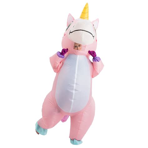 Inflatable Pink Rainbow Unicorn Costume | Spooktacular Creations