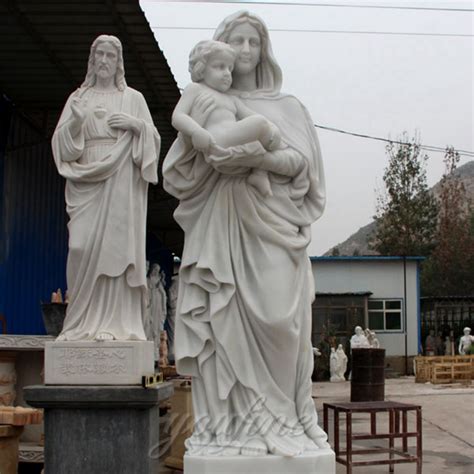 Life Size Religious Sculpture Our Lady of Virgin Mary with Baby Jesus Statue CHS-265-headstones ...