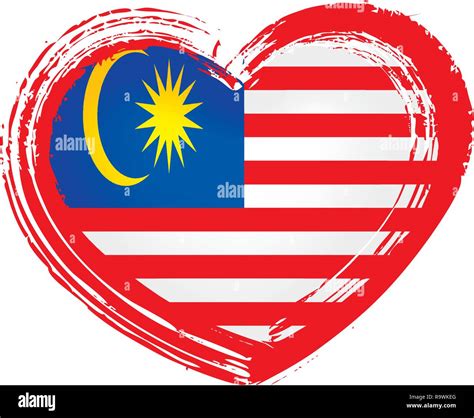 Malaysia flag, vector illustration on a white background Stock Vector ...