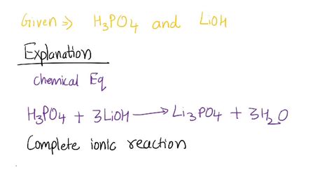 SOLVED: Write balanced molecular, ionic and net ionic equations for ...