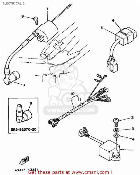 Yamaha PW50 1986 (G) USA ELECTRICAL 1 - buy original ELECTRICAL 1 ...