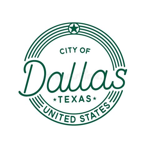 City of Dallas Vector Design Template. Dallas Texas Logotype. Vector and Illustration. Stock ...