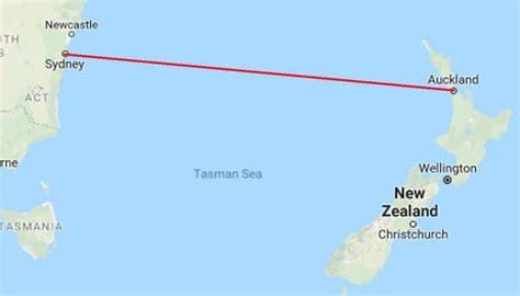 Tasman Sea Map