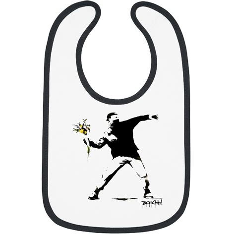 BANKSY Flower Thrower - Banksy - Bibs sold by Akash Sharma | SKU 39704370 | Printerval