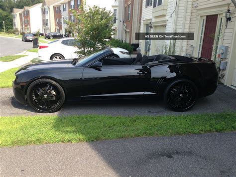 2012 Chevrolet Camaro Lt1 Convertible Black / Black V6 24 " Wheels