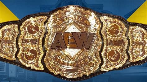 AEW World's Heavyweight Championship Belt Unveiled (Photos) | EWrestling