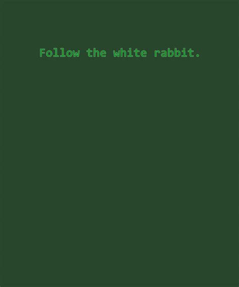 Matrix Follow the white rabbit Tapestry - Textile by Roberts Mason - Pixels