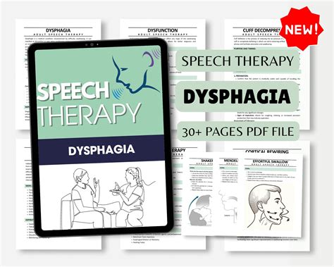 Dysphagia Pack, PDF, Patient Handouts, Worksheets, Resources, Swallowing Exercises, Medical SLP ...