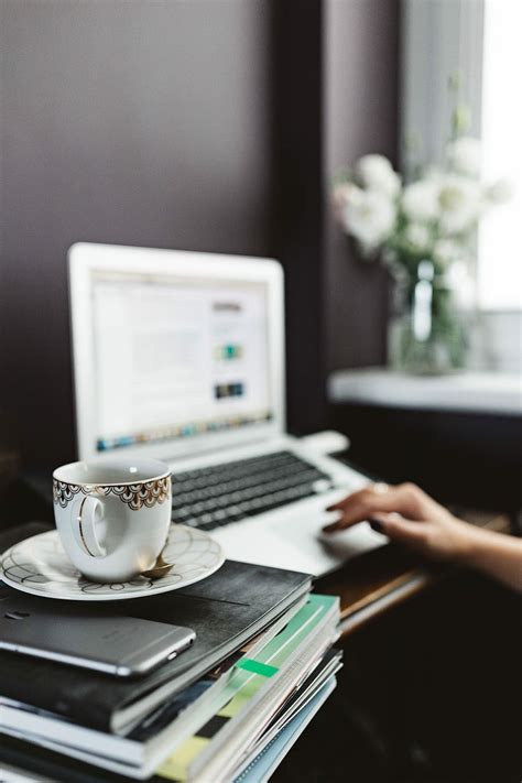 HD wallpaper: Pink desk in the home office, female, workspace ...