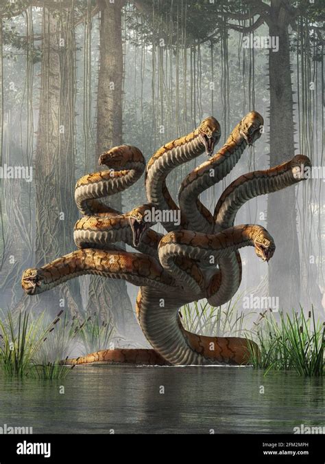 The hydra is a multi-headed snake monster out of ancient Greek and ...