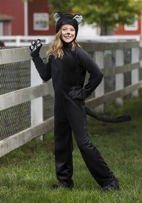 Black Cat Kids Halloween Costume | Warm Halloween Costume