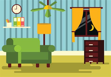 Illustration Of Living Room 158395 Vector Art at Vecteezy