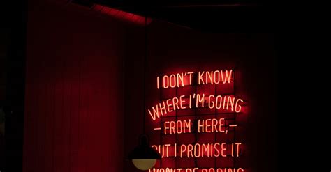 Red Neon Quote · Free Stock Photo