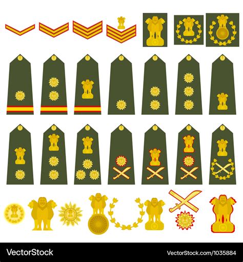 Indian Army insignia Royalty Free Vector Image