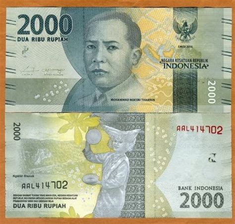 Jual Indonesia 2000 Rupiah 2016 - M.H. Thamrin di Lapak Anggita Banknotes Collection | Bukalapak