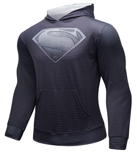 Black Superman Gym Hoodie Sport Jersey - Idolstore - Merchandise And ...