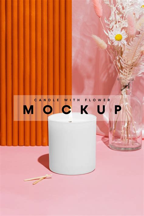 Candle Mockup, Packaging Mockup, Label Mockup, Jar Mockup, Plastic Jar Mockup, Fragrance Candle ...