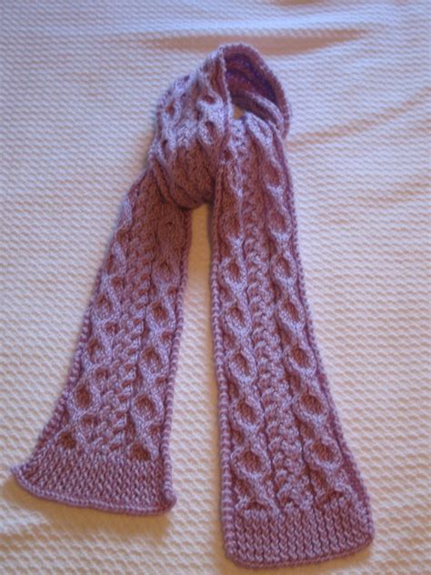 Cable Knit Scarf Pattern | A Knitting Blog