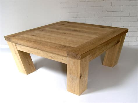 Square Oak Coffee Table | Handmade Living Room Table