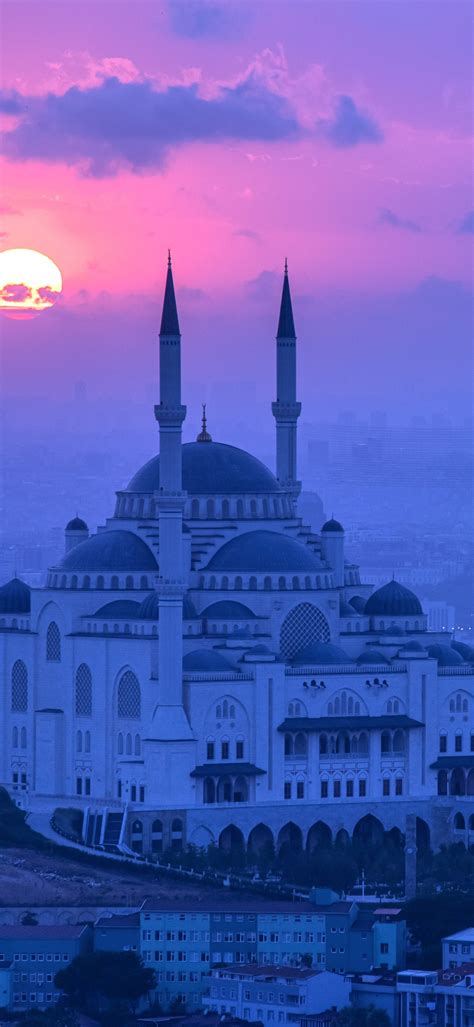 Blue Mosque Wallpaper 4K, Turkey, Istanbul, Sunset