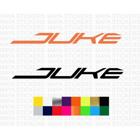 KTM duke logo stickers in custom colors and sizes