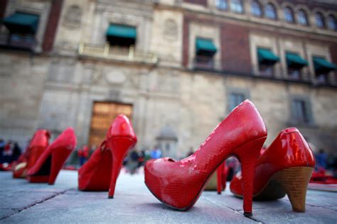 This artist’s red shoes stand in for all the women lost to violence | PBS NewsHour