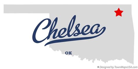 Map of Chelsea, OK, Oklahoma