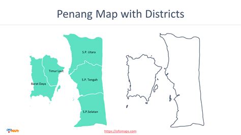 Penang District Map