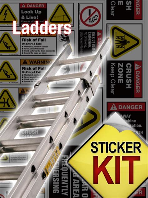 Ladder safety sheet | Safety Stickers | Safety Decals